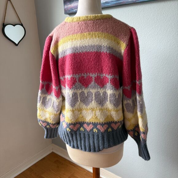 LoveShackFancy Shirelle Wool Sweater Size Medium - Picture 3 of 11